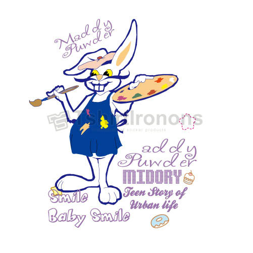 Rabbit T-shirts Iron On Transfers N6877 - Click Image to Close